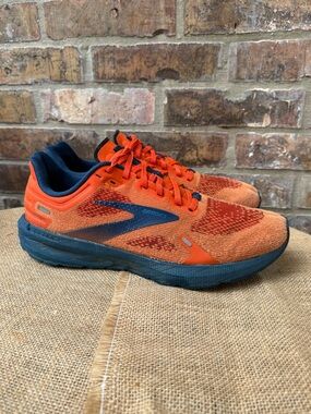 Brooks Launch 9 Men’s Running Shoes Sneakers size 10 Orange Blue